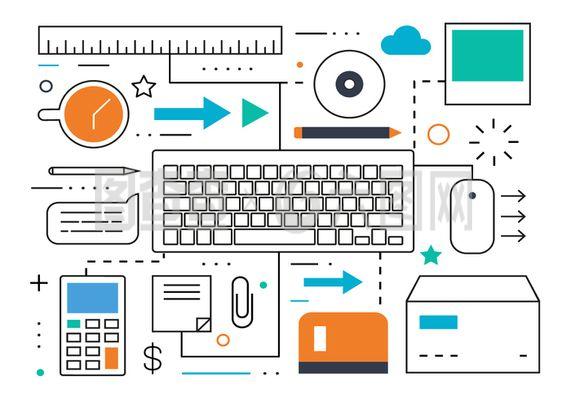 免費(fèi)平行營(yíng)銷矢量插畫(huà)